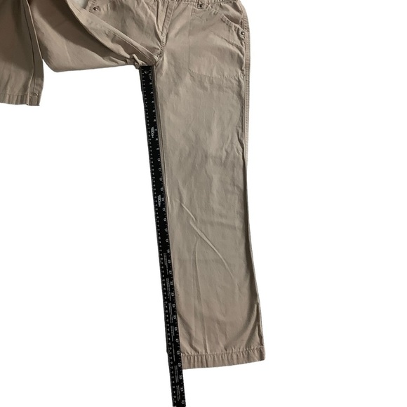 LL Bean Straight Leg Chino Khaki Pants Size 4 - Picture 5 of 7